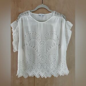 IRO White Lace Women's Top
